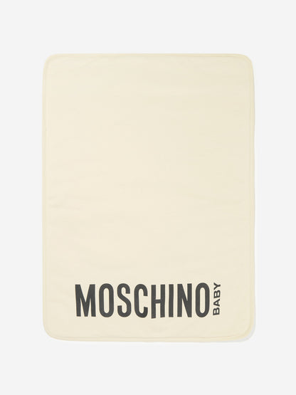 Moschino Baby Teddy Bear Logo Changing Bag in Beige (39cm)