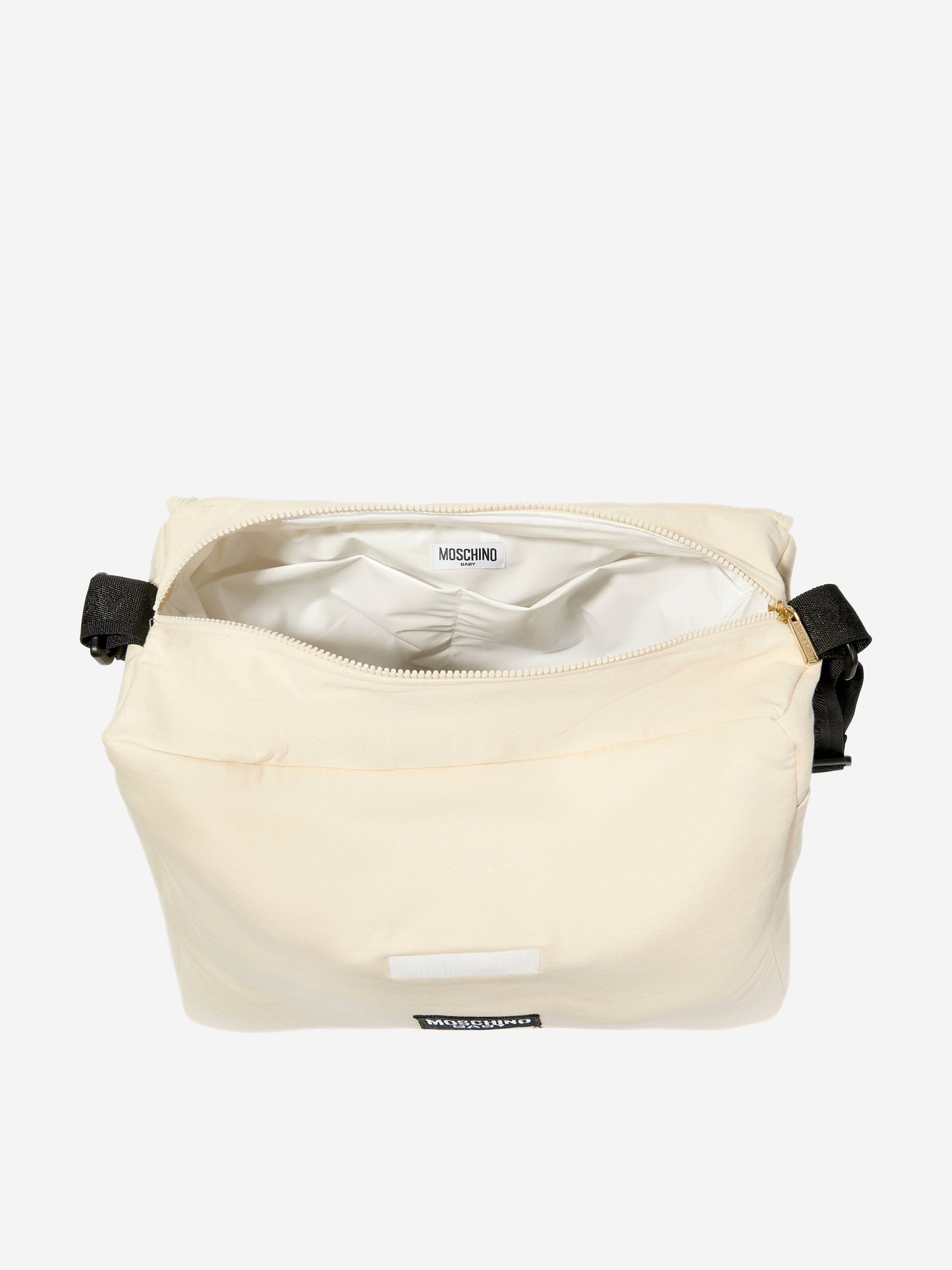 Moschino Baby Teddy Bear Logo Changing Bag in Beige (39cm)