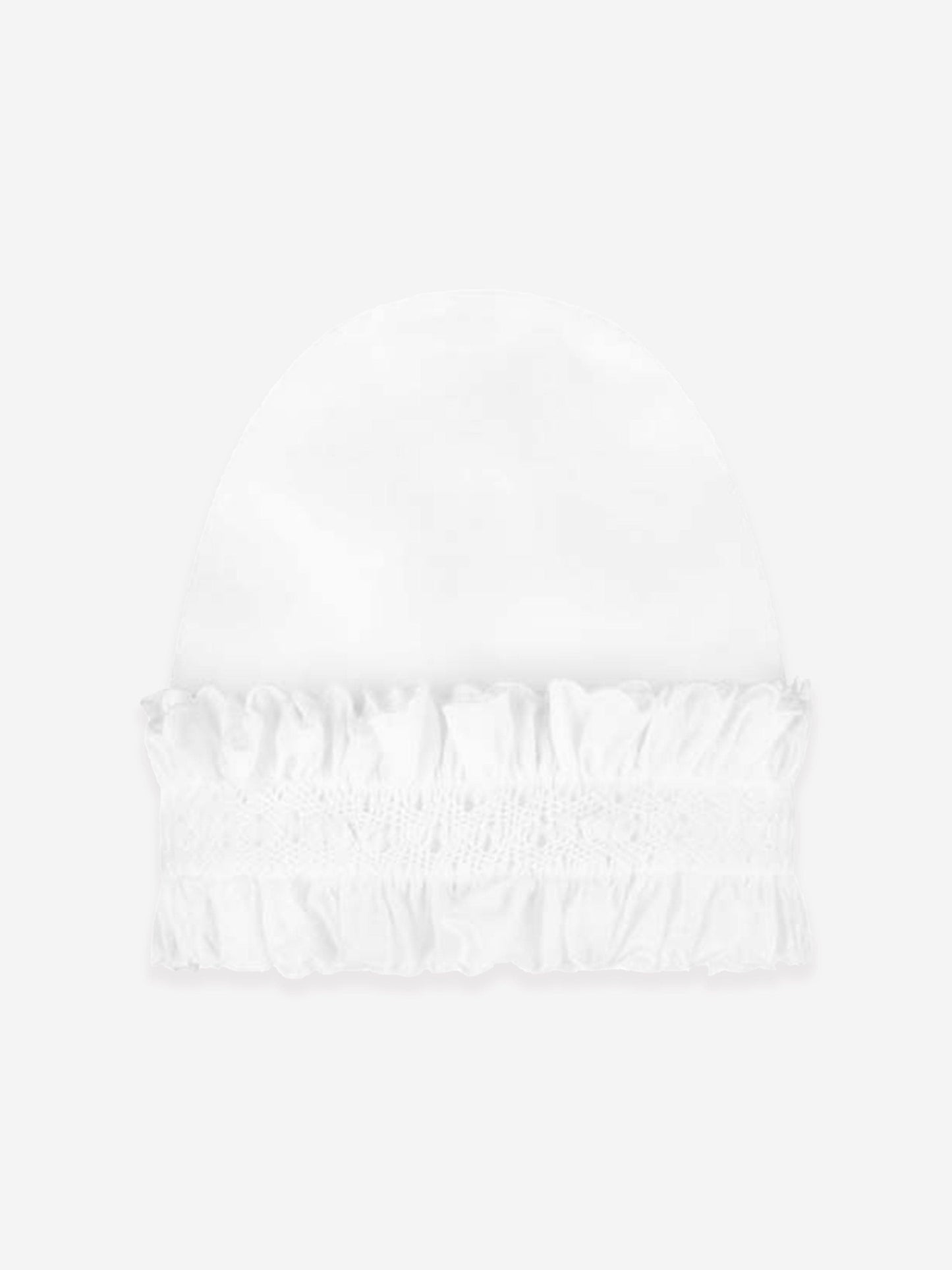 Sarah Louise Baby Girls Cotton Bonnet in White