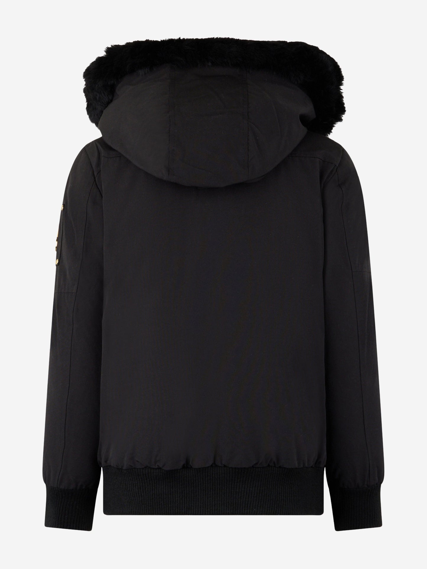 Moose Knuckles Kids Down Padded Bomber Jacket in Black