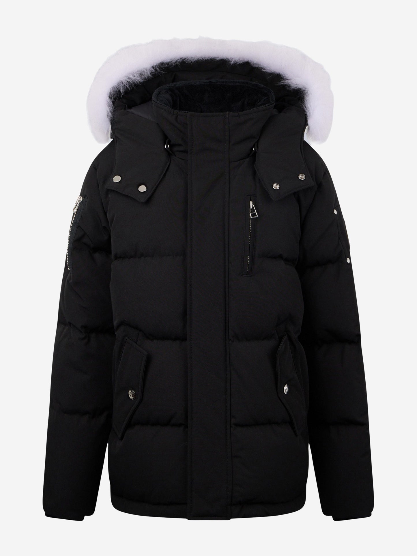 Moose Knuckles Kids 3Q Down Padded Puffer Jacket in Black