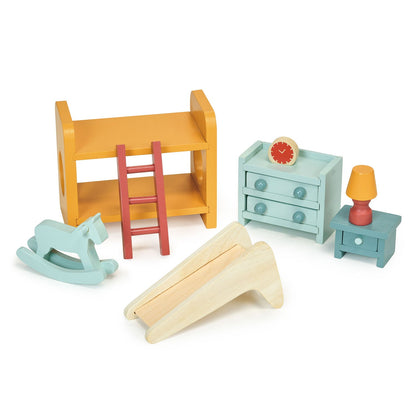 Mentari Dolls House Furniture Bundle Set of 6 (MT7621 Sittingroom, MT7622 Dining Room, MT7623 Kitchen, MT7624 Bathroom, MT7625 Bedroom, MT7626 Playroom)