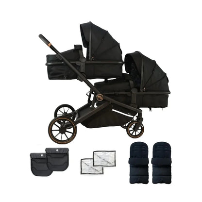 My Babiie MB33 Tandem Pushchair - Black Leopard