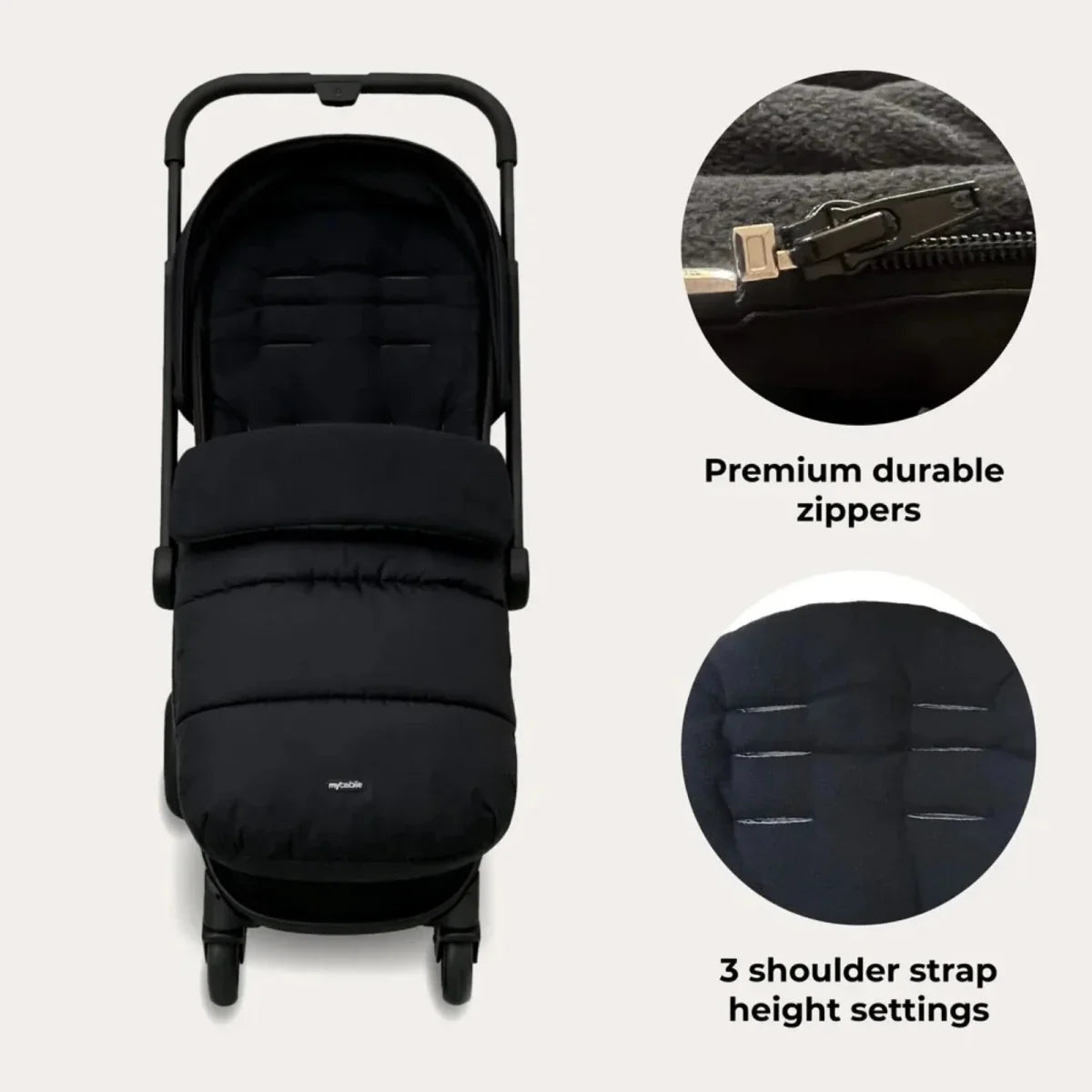 My Babiie MB33 Tandem Pushchair - Black Leopard