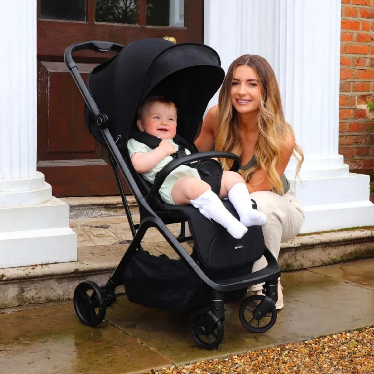 My Babiie MBX7 Auto-Fold Compact Stroller - Camel