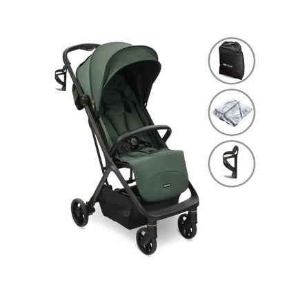 My Babiie MBX7 Auto-Fold Compact Stroller - Forest Green