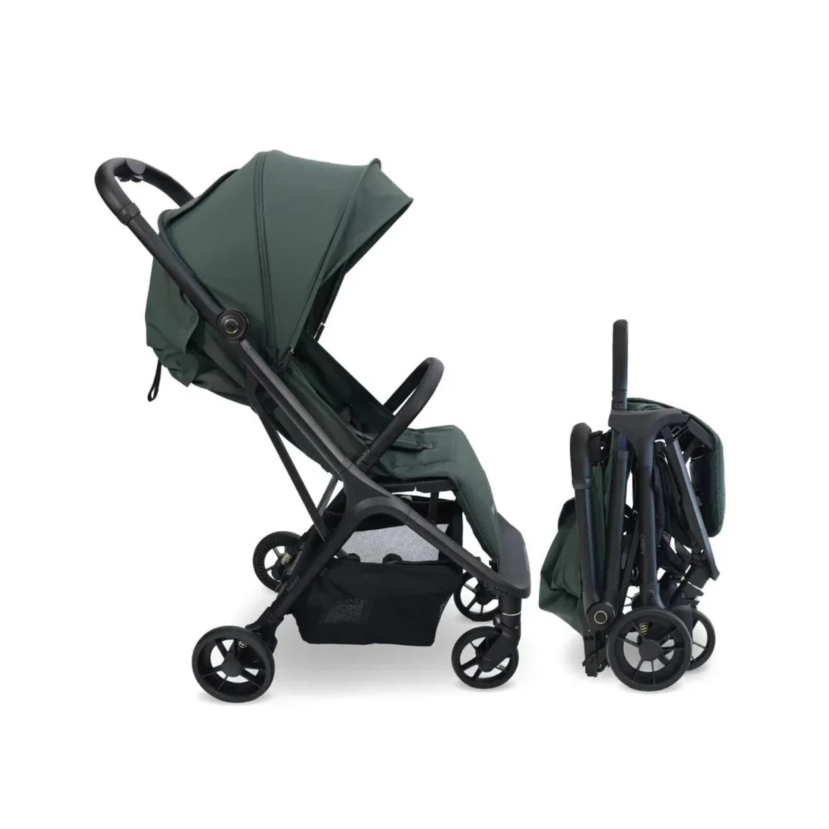 My Babiie MBX7 Auto-Fold Compact Stroller - Forest Green