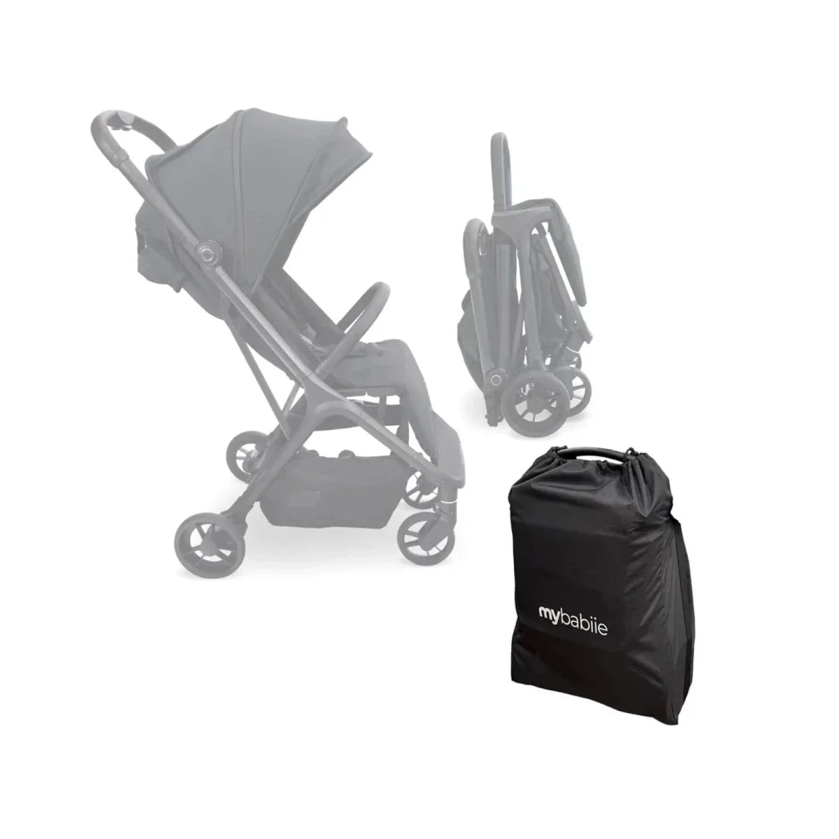 My Babiie MBX7 Auto-Fold Compact Stroller - Forest Green