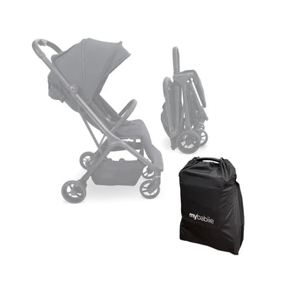 My Babiie MBX7 Auto-Fold Compact Stroller - Forest Green