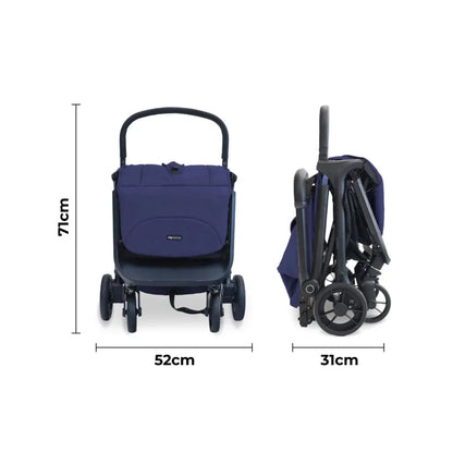 My Babiie MBX7 Auto-Fold Compact Stroller - Indigo