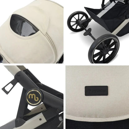My Babiie MB33 Twin Travel System - Ivory