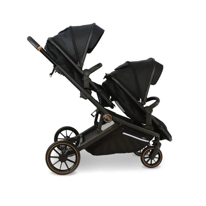 My Babiie MB33 Twin Travel System - Black Leopard
