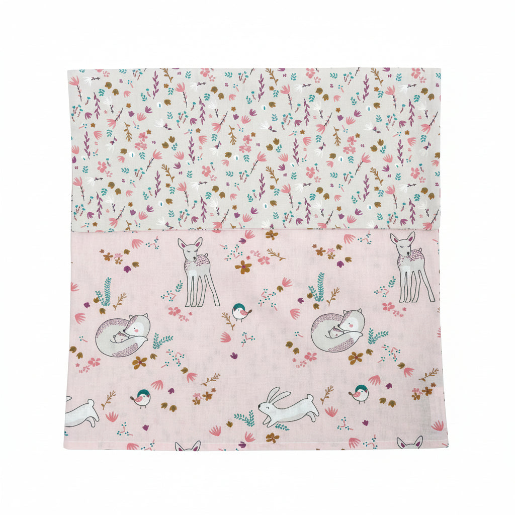 Meadowlands Organic Cotton Toddler 3 Piece All-in-One 4.0 Tog Quilt Bedding Set with Bumper