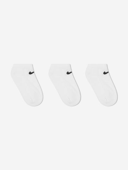 Nike Kids 3 Pack Basic No Show Socks Set in White