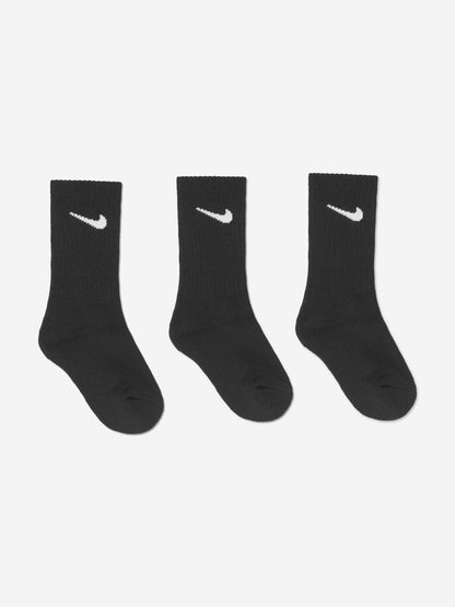 Nike Kids Basic 3 Pack Socks Set in Black