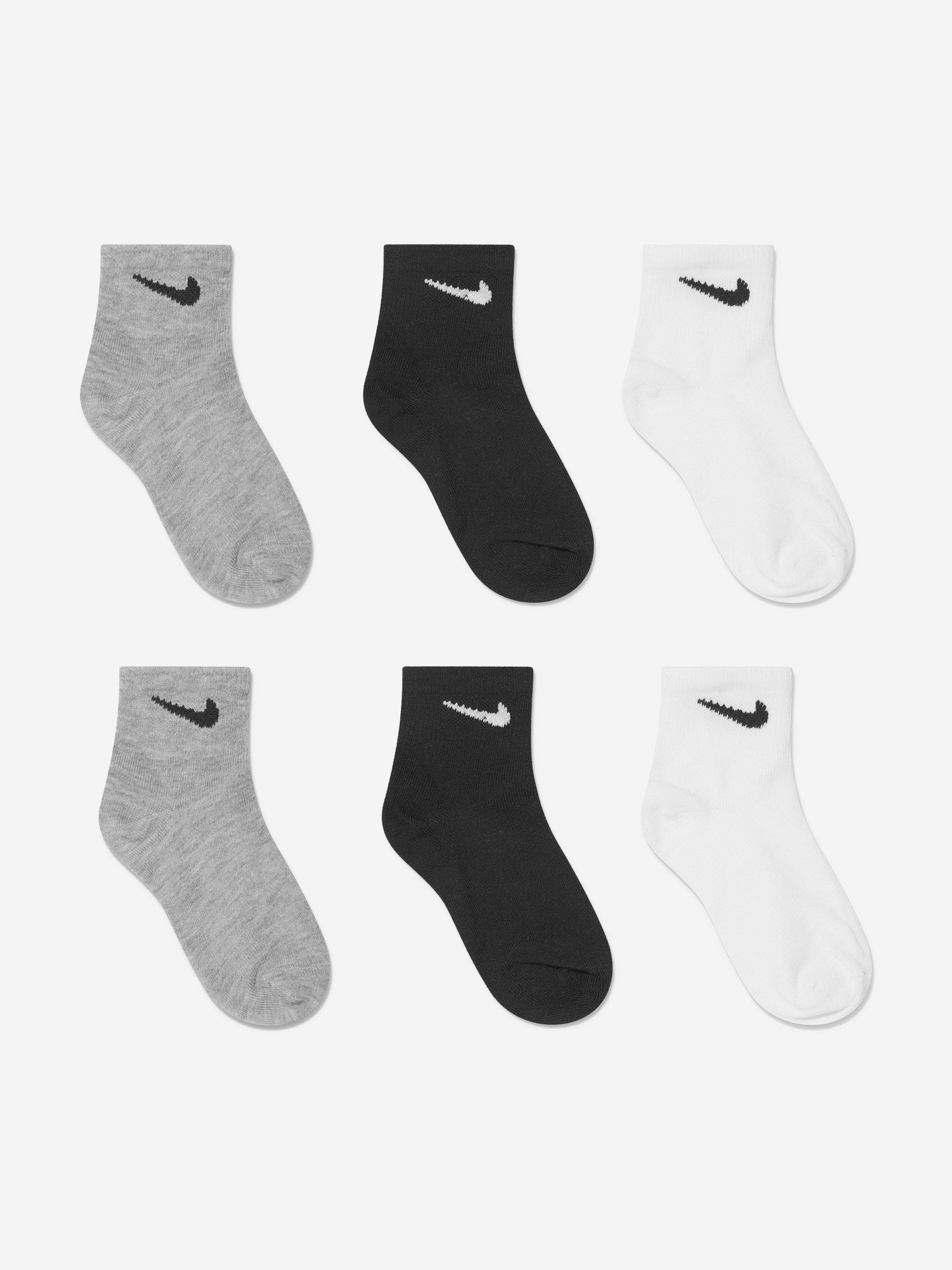 Nike Kids Colourful Pack Socks Set in White
