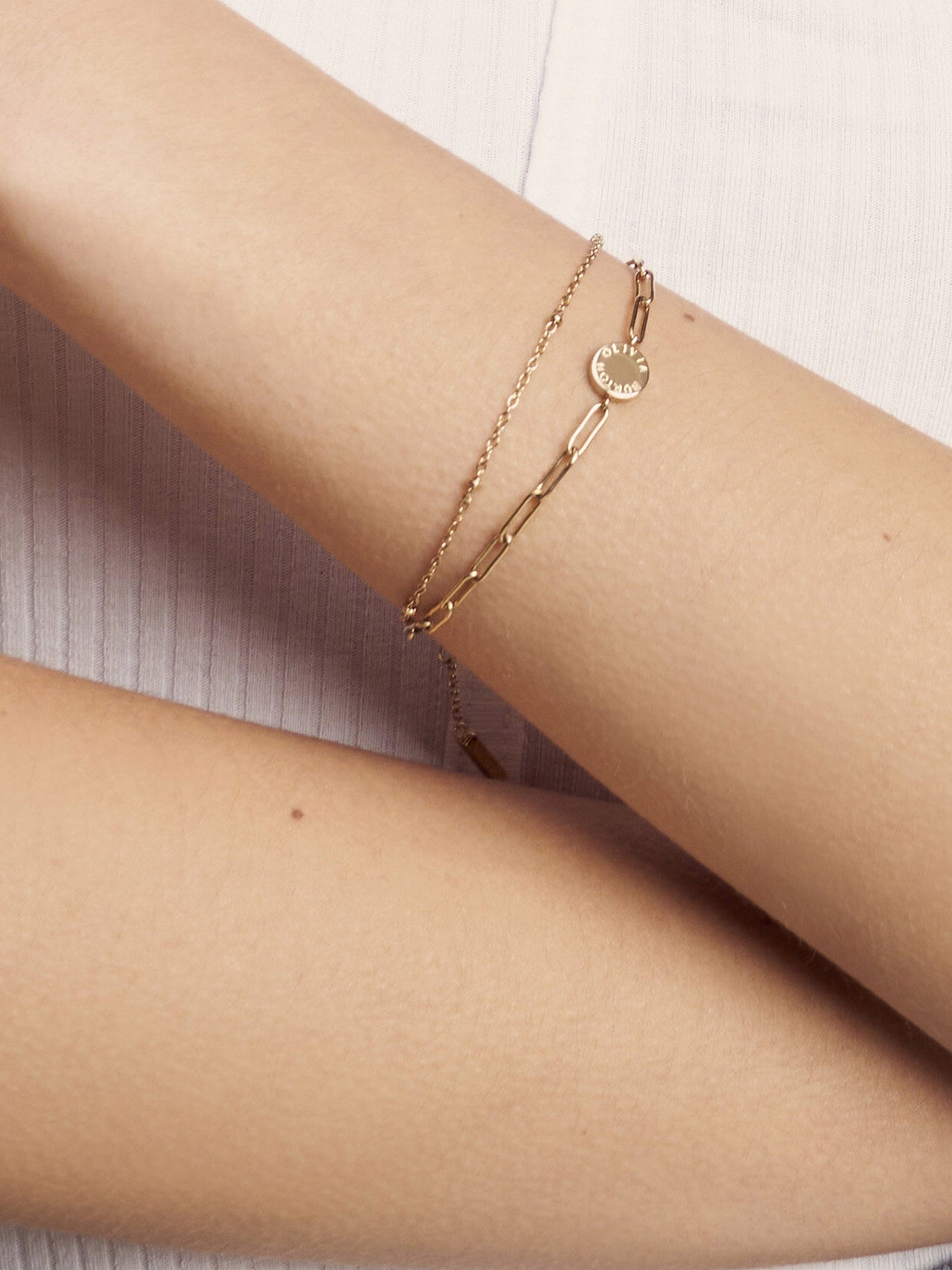 Olivia Burton Illusion Stacking Bracelet in Gold (165mm)