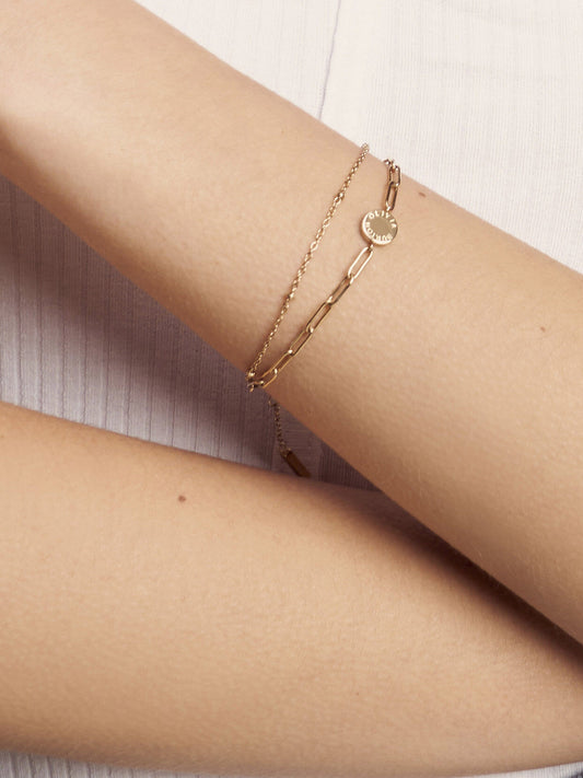 Olivia Burton Illusion Stacking Bracelet in Gold (165mm)