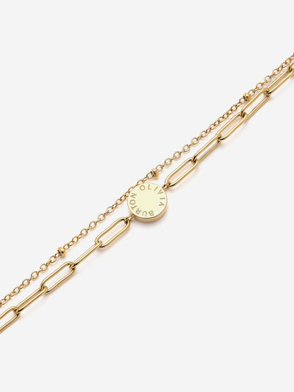 Olivia Burton Illusion Stacking Bracelet in Gold (165mm)