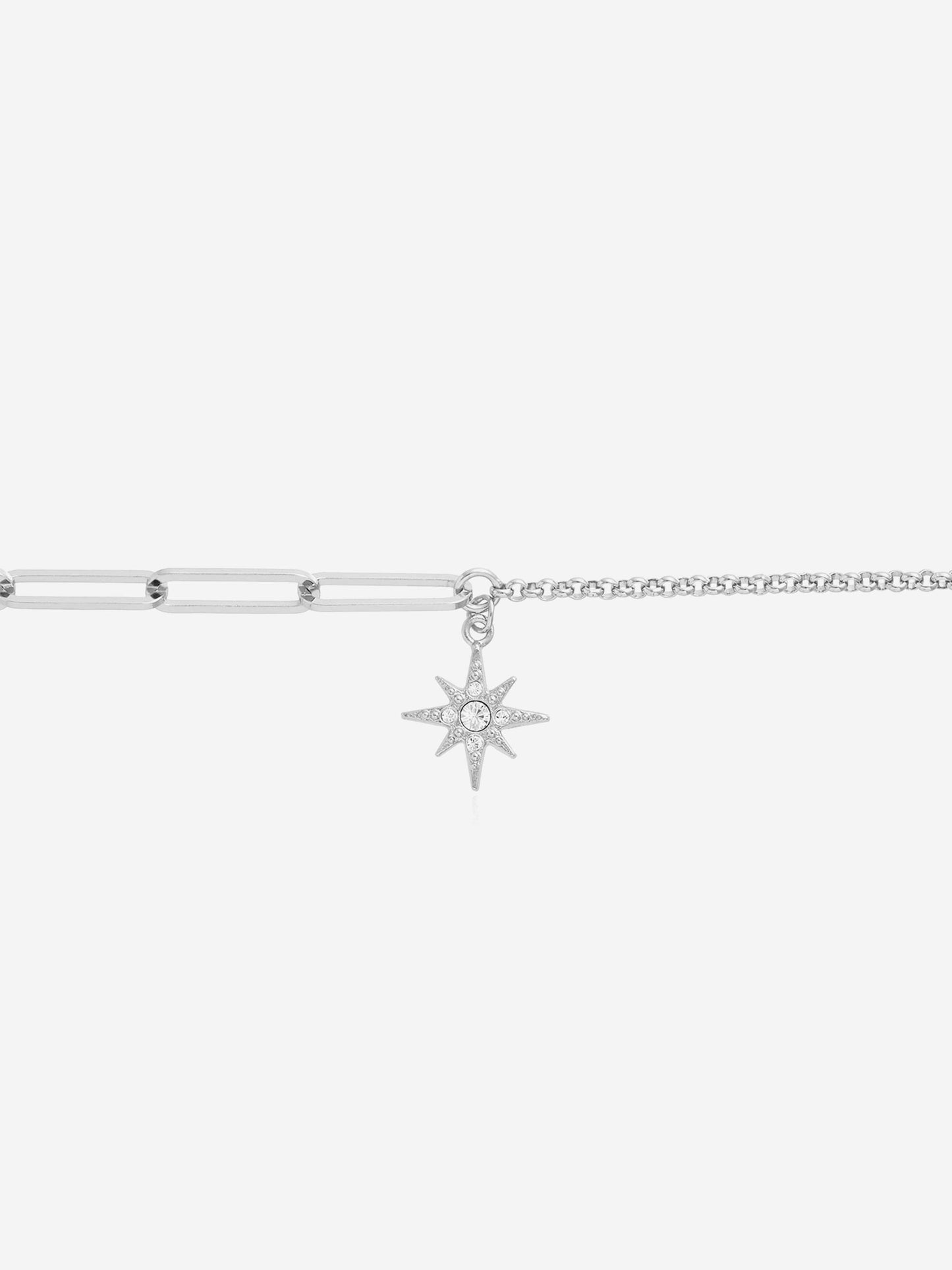 Olivia Burton Celestial North Star Mismatch Bracelet in Silver (16cm)
