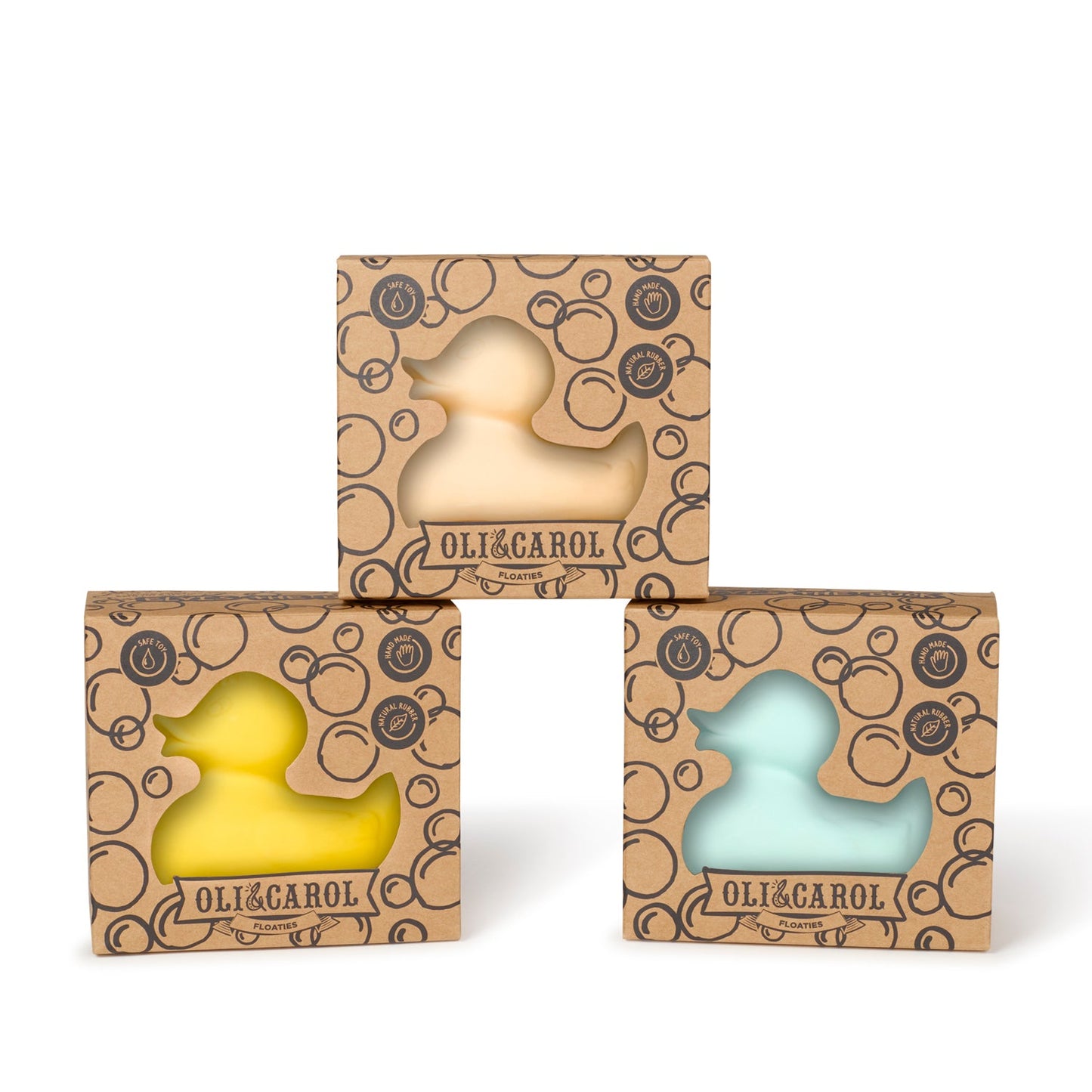 Oli & Carol Small Duck Yellow Bath Toy