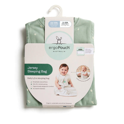 ergoPouch - Organic All Year Jersey Sleeping Bag - Oatmeal 1.0 TOG