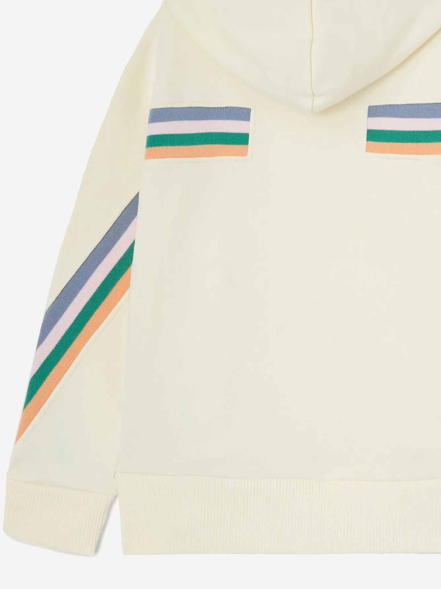 Palm Angels Girls Colourful Track Hoodie in Ivory