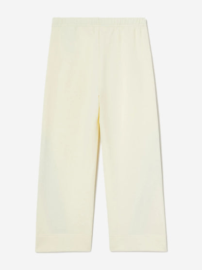 Palm Angels Girls Colourful Track Wide Pants in Ivory