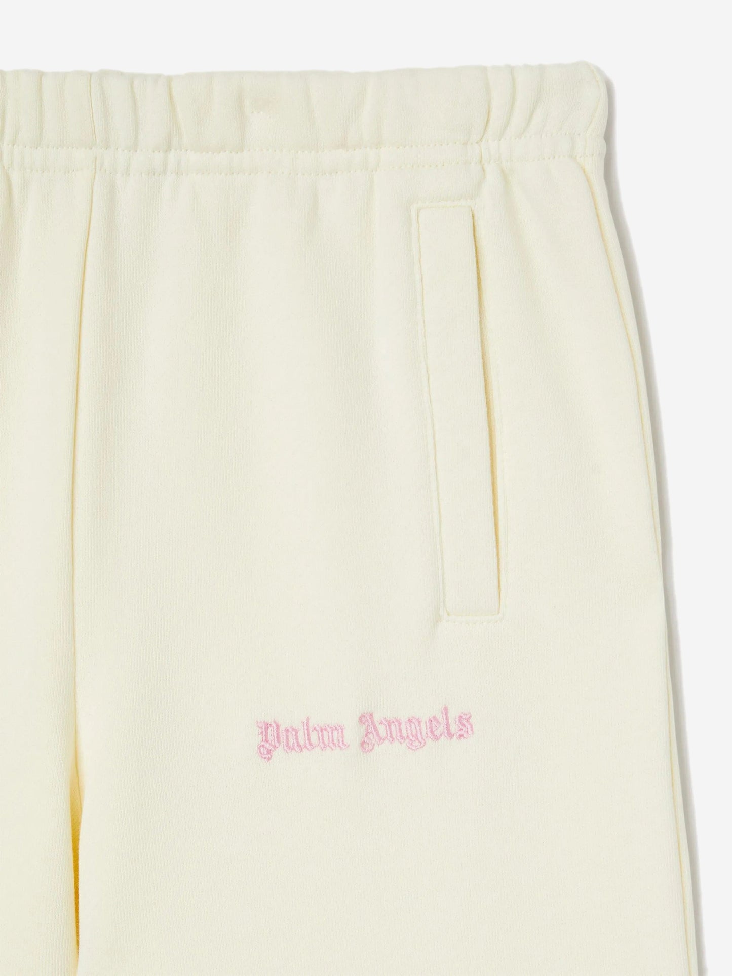 Palm Angels Girls Colourful Track Wide Pants in Ivory