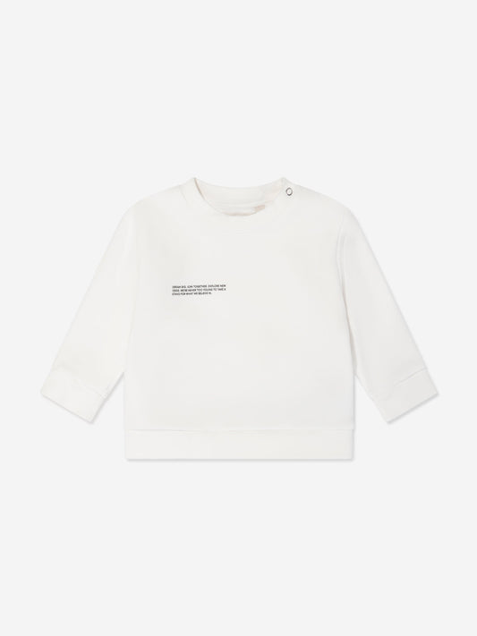 PANGAIA Baby 365 Midweight Sweatshirt in Ivory