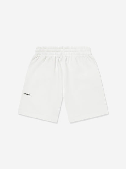 PANGAIA Kids 365 Midweight Long Shorts in Ivory
