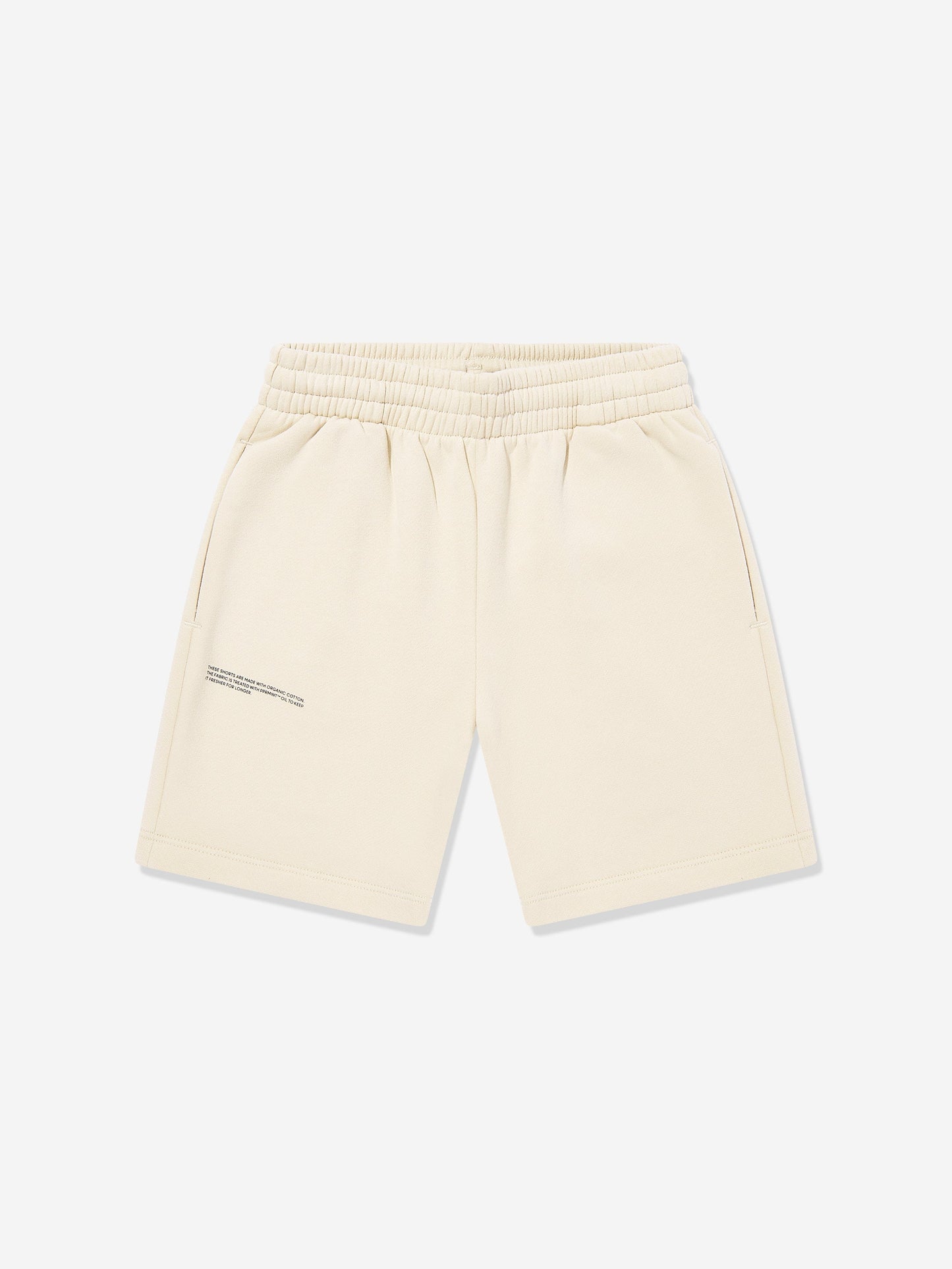 PANGAIA Kids 365 Midweight Long Shorts in Beige