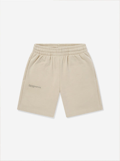 PANGAIA Kids 365 Midweight Long Shorts in Beige