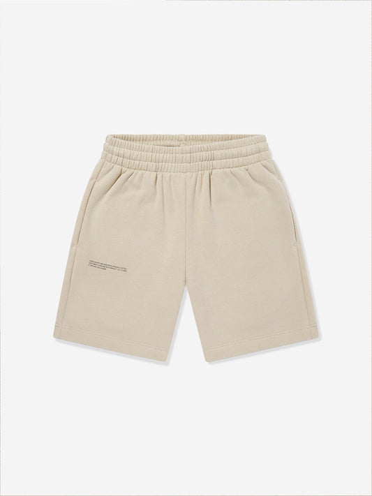 PANGAIA Kids 365 Midweight Long Shorts in Beige