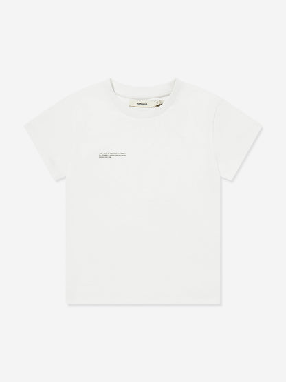 PANGAIA Kids 365 Midweight T-Shirt in Ivory