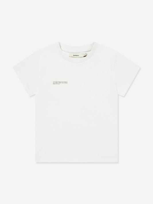 PANGAIA Kids 365 Midweight T-Shirt in Ivory