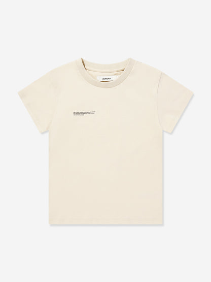 PANGAIA Kids 365 Midweight T-Shirt in Beige