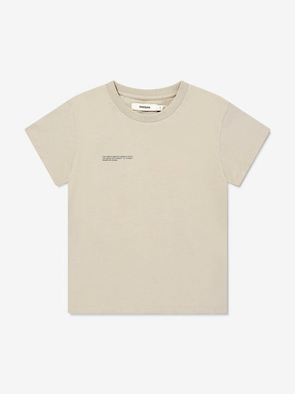 PANGAIA Kids 365 Midweight T-Shirt in Beige