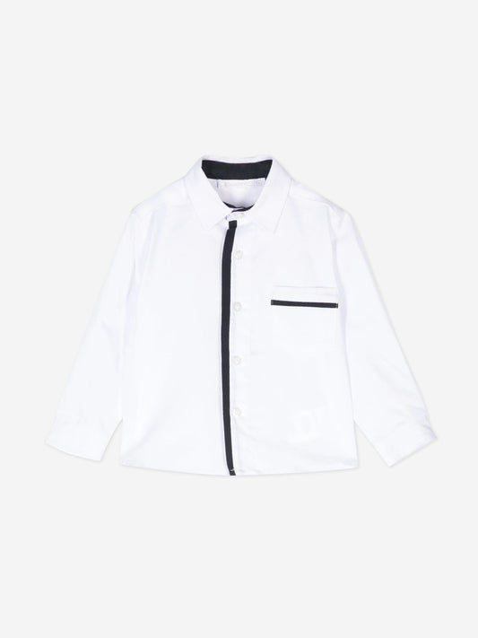 Patachou Baby Boys Cotton Shirt in White