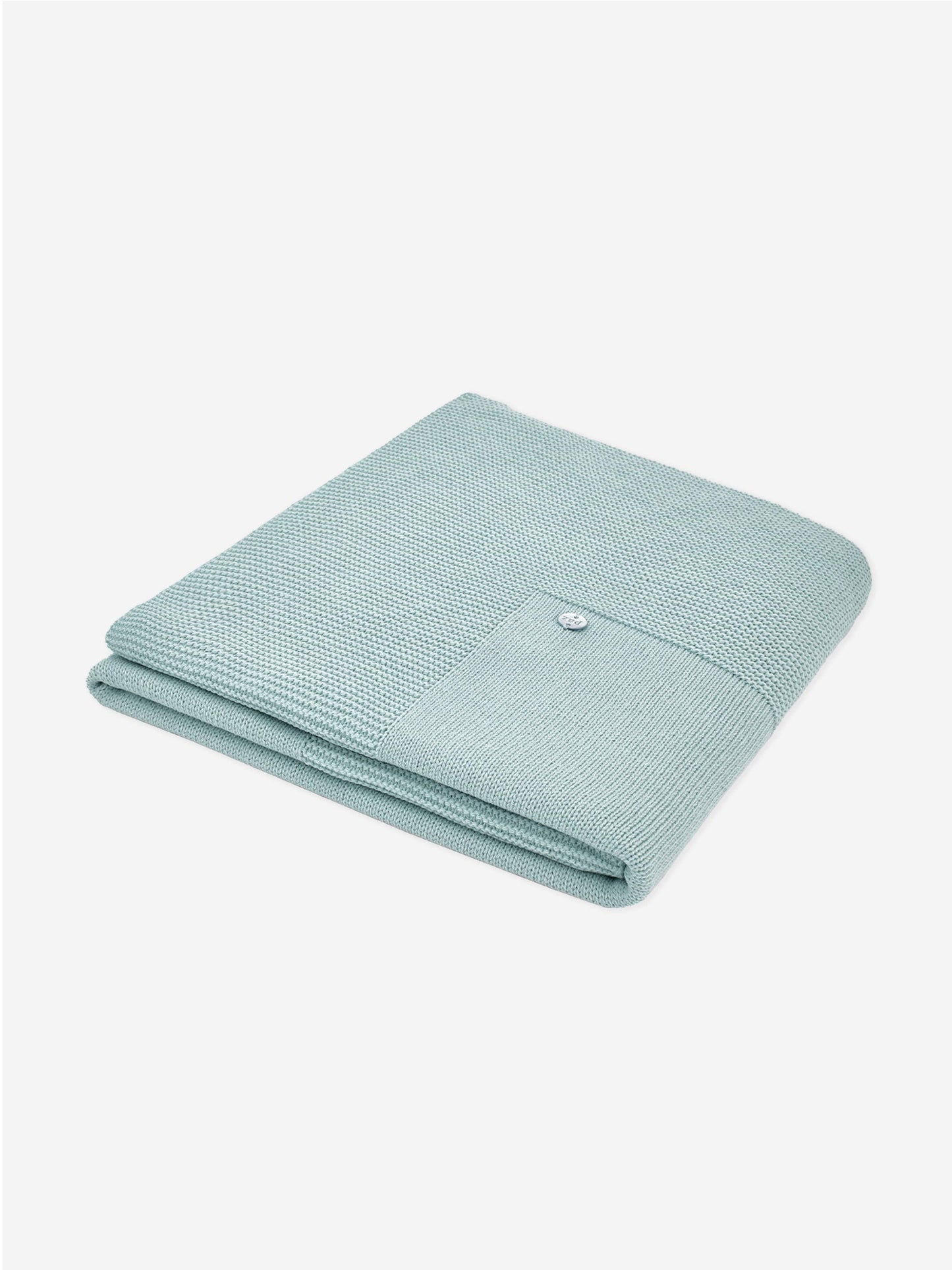 Paz Rodriguez Baby Girls Wool Knit Blanket in Green