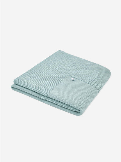 Paz Rodriguez Baby Girls Wool Knit Blanket in Green