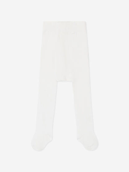 Paz Rodriguez Baby Girls Cotton Tights in White