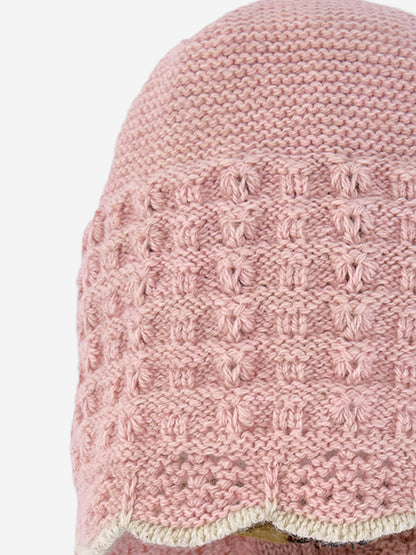 Paz Rodriguez Baby Girls Knitted Bonnet in Pink