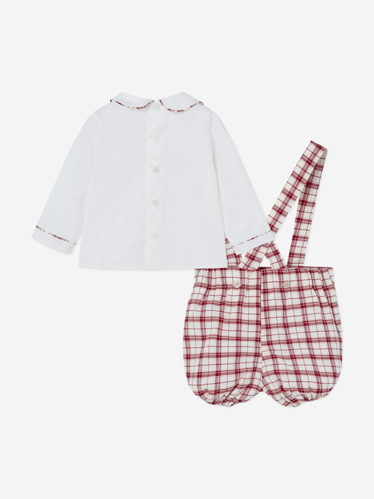 Paz Rodriguez Baby Boys Shirt and Shorts Set in Ivory