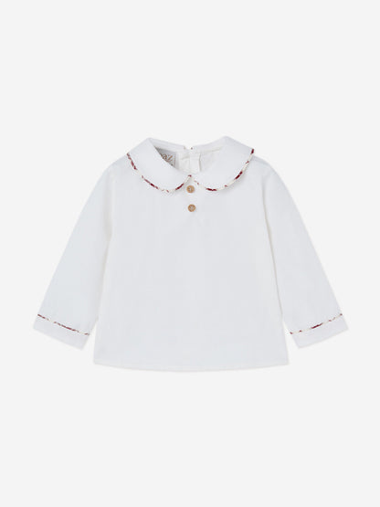Paz Rodriguez Baby Boys Shirt and Shorts Set in Ivory