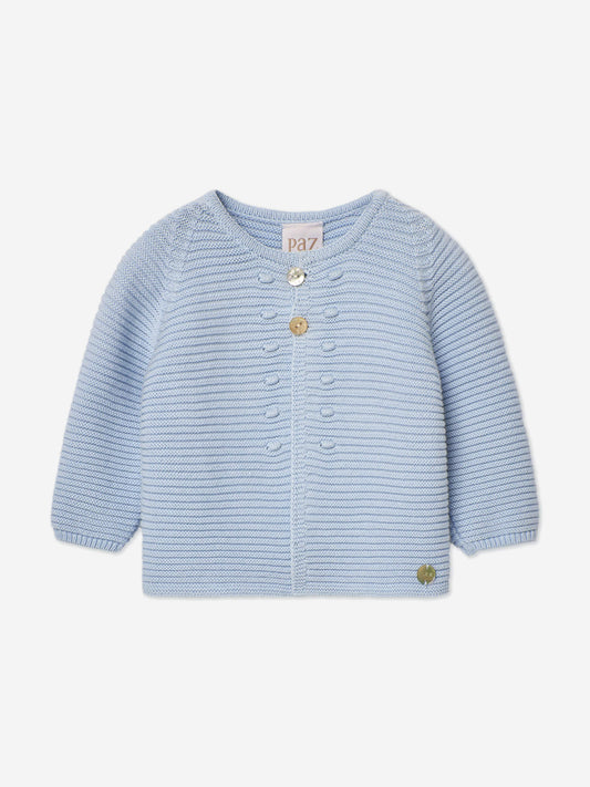 Paz Rodriguez Baby Boys Knitted Cardigan in Blue