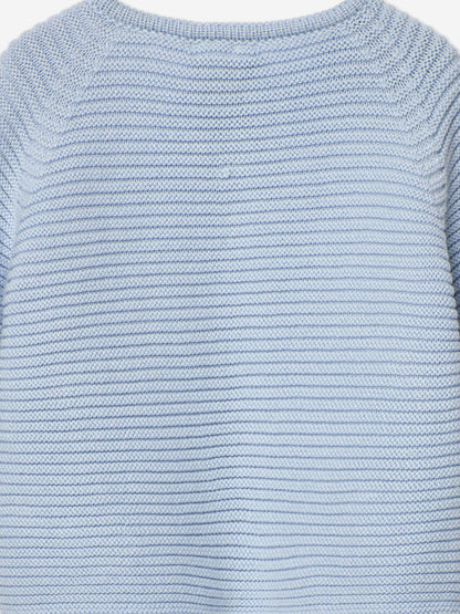 Paz Rodriguez Baby Boys Knitted Cardigan in Blue