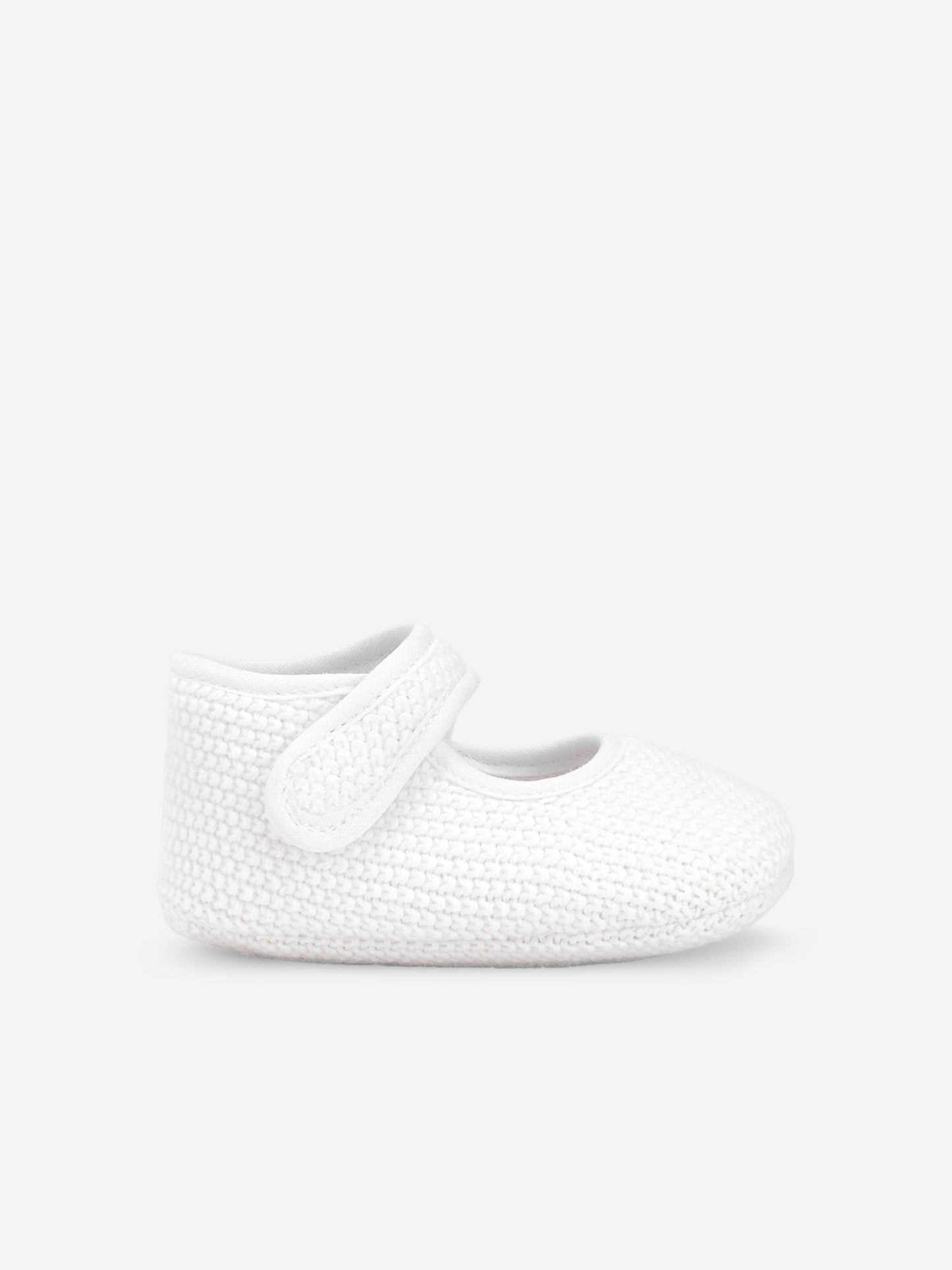 Paz Rodriguez Baby Girls Cotton Knit Pre-Walkers in White