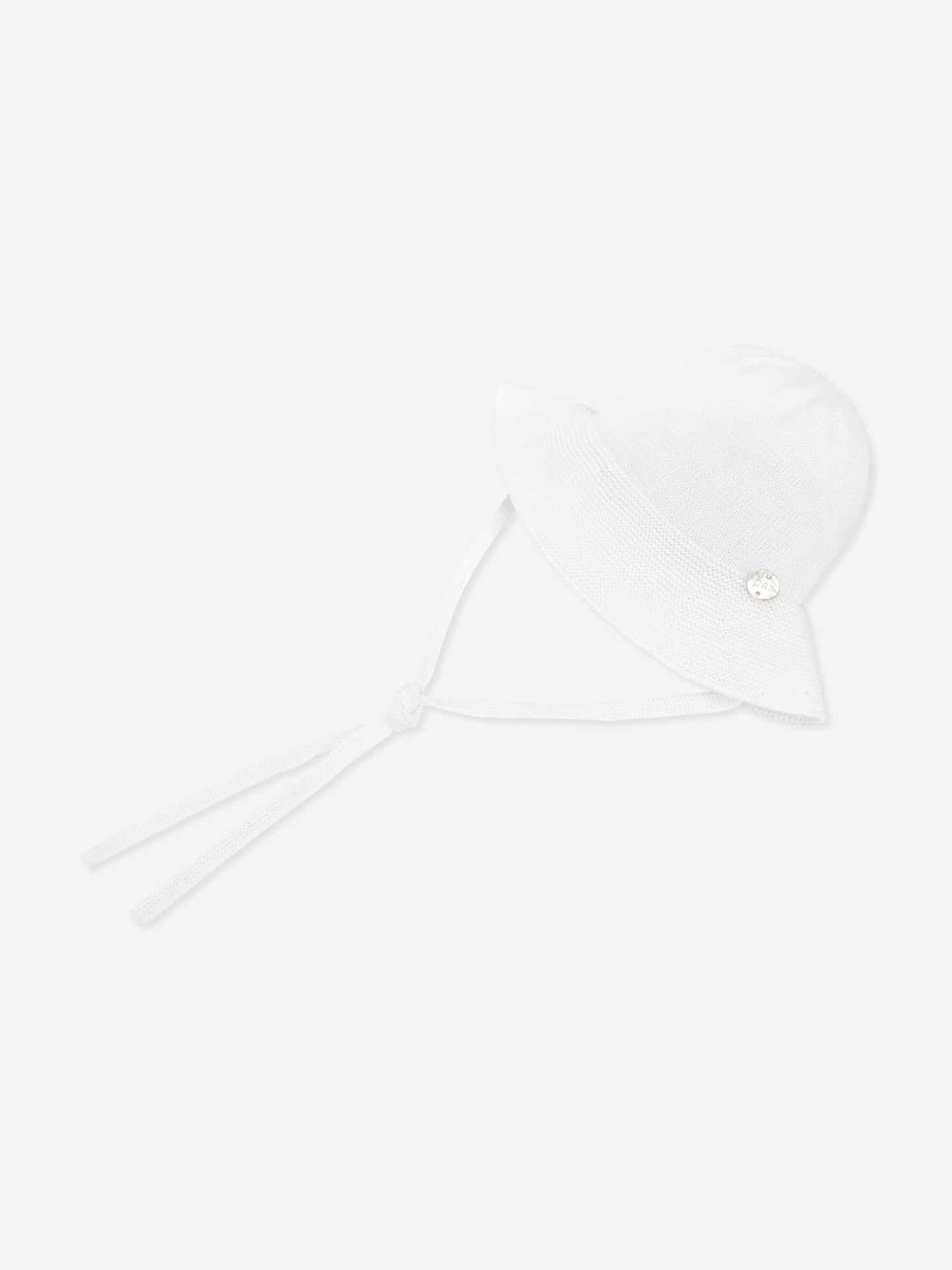 Paz Rodriguez Baby Girls Cotton Hat in White
