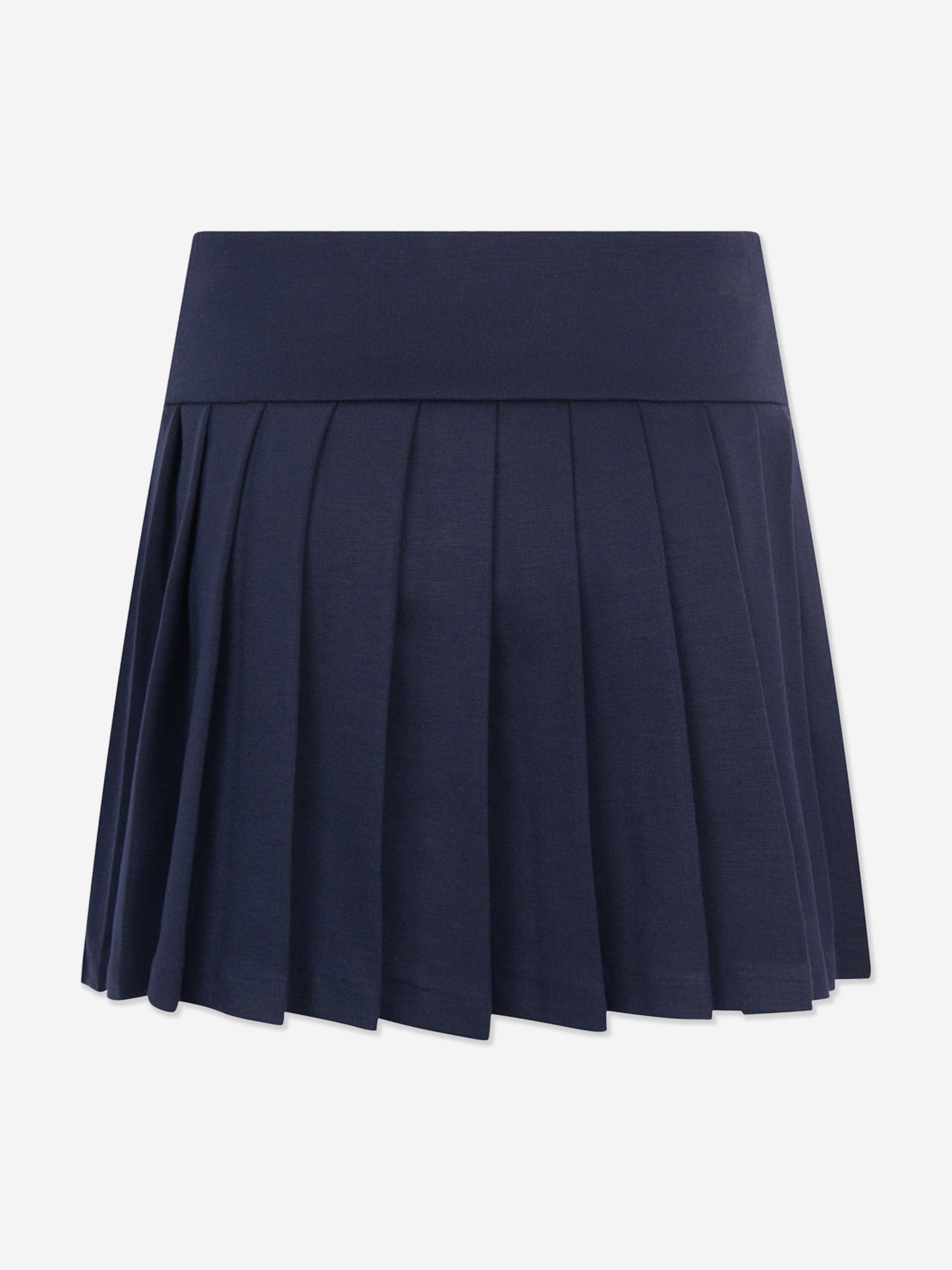 Ralph Lauren Girls Pleated Jersey Skort in Navy